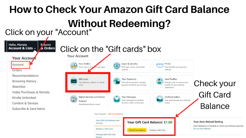 Check Your Amazon Gift Card Balance Without Redeeming